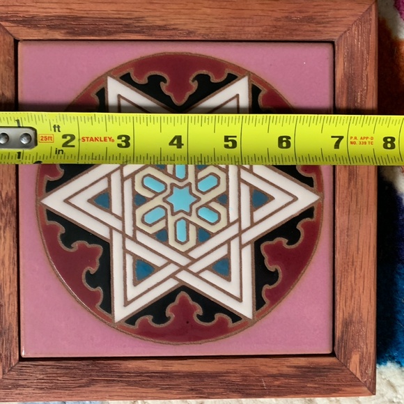 Framed Star of David Tile - Picture 6 of 9